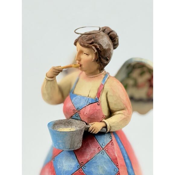 JIM SHORE HEARTWOOD CREEK BLESS THIS KITCHEN ANGEL Figurine Enesco 2006 - Picture 5 of 6